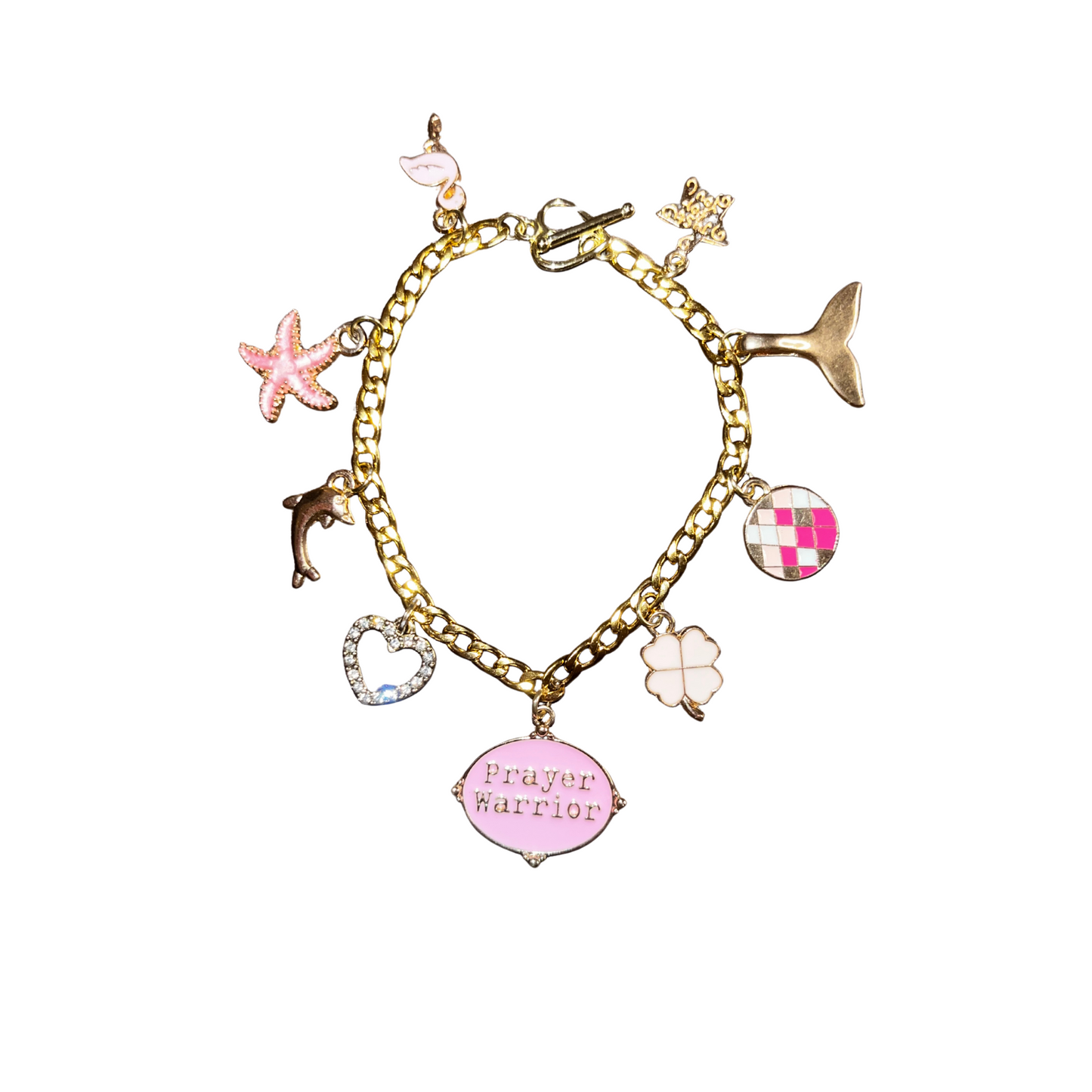 "Prayer Warrior" Charm Bracelet